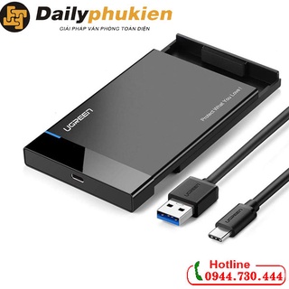 Hộp Đựng Ổ Cứng 2,5 SATA SSD/HDD USBC 3.1 Hỗ trợ 6TB Ugreen 50743 dailyphukien