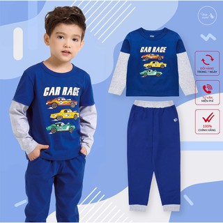 [Made in Vietnam] Bộ bé trai BIGFOX - MISS MEOW thu đông size đại, bộ dài tay cho bé in hình đẹp 10 - 26kg mã 01