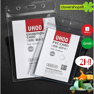 Dây đeo thẻ kèm thẻ đeo bảng nhựa dẻo trong suốt- Thẻ đeo bảng tên  Clovershop68