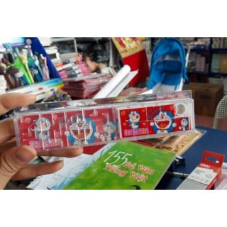 Thước đôremon 15 cm có trò chơi xếp hình