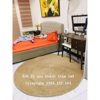 Kho bán sỉ thảm cói tròn KT 1m5, 1m8