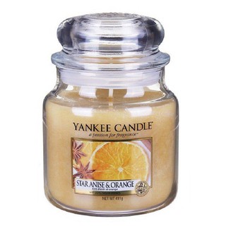 Hũ nến thơm Star Anise &amp; Orange Yankee Candle YAN4955 (Size M 411g)