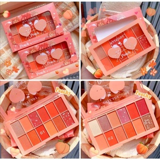 Phấn mắt 12 ô Any Lady Peach Cặp Tim kèm nhủ kim tuyến