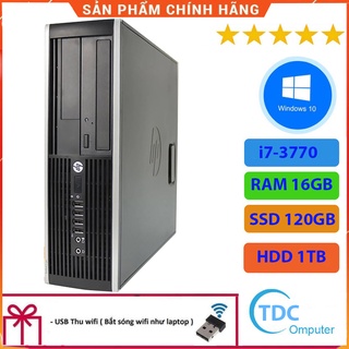 Case máy tính để bàn HP Compaq 6300 SFF CPU i7-3770 Ram 16GB SSD 120GB+ HDD 1TB Tặng USB thu Wifi, Bảo hành 12 tháng
