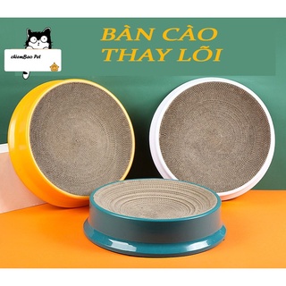 bàn cào móng cho mèo size 45x21x4 lượn sóng cho mèo tẶNng túi bạc hà