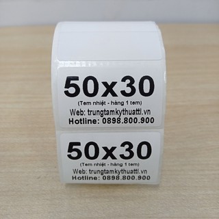 GIẤY IN TEM TRÀ SỮA 50 x 30 x 1000