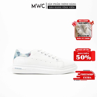 Giày Thể Thao Nữ thời trang MWC giày sneaker đế bằng da trơn basic năng động thời thượng NUTT- 0593