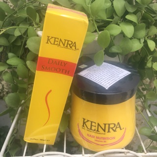 COMBO HẤP DẦU VÀ XỊT DƯỠNG PHỤC HỒI TÓC SUÔN MỀM KENRA
