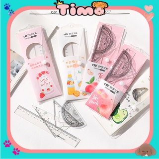 Thước Kẻ Học Sinh Vẽ Hình Học Đa Năng Cute Eke Đo Độ Hình Hoạt Hình VP25