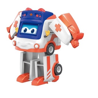 Mô hình Gogo bus Robot Biến Hình xe ô tô Cứu Thương Gogo Amby
