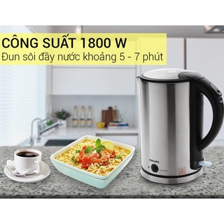 [Mã ELHADEV giảm 4% đơn 300K] Ấm đun nước siêu tốc Philips HD9316 1.7lít -bảo hành 24 tháng