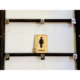 Bảng gỗ Toilet 10 - Nữ