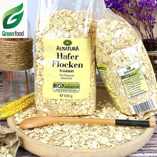 Yến Mạch Hafer Flocken Đức Cán Vỡ và Cán Dẹt 500g Cho Bé Ăn Dặm