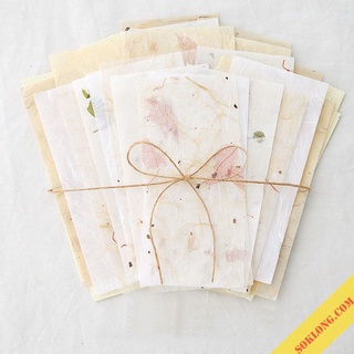Set 30 tờ giấy hoa lá khô Vintage trang trí sổ, tấm giấy nền Bullet Journal, take note