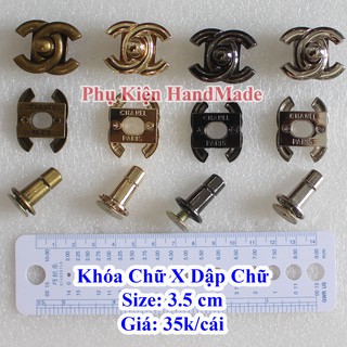 Khóa chữ X dập chữ 3,5cm