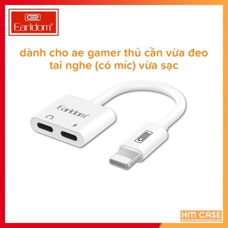 Jack chia 2 cổng lightning vừa sạc vừa nghe OT-33 chính hãng Earldom