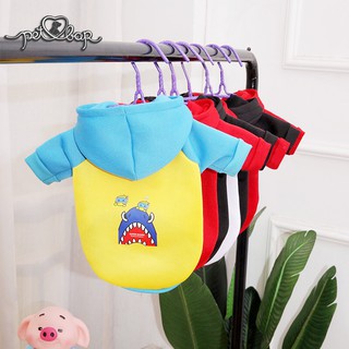 Áo đông cho chó mèo hoodie nhiều màu sắc