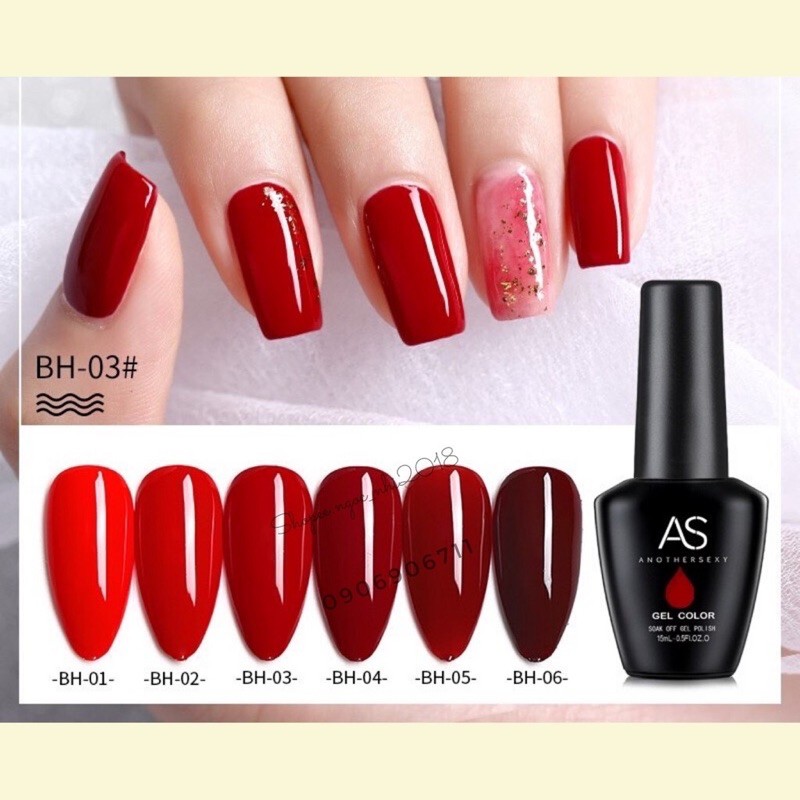 Sơn Gel As Đỏ Boradroe Red