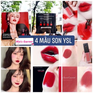 (Sẵn) Mẫu thử son YSL Tatouage Velvet Couture Cream 201, 206, 208, 216