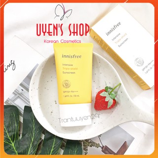 (Mẫu mới) Kem chống nắng Innisfree Intensive Triple Shield Sunscreen 50ml