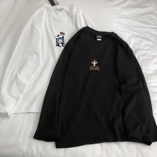 (Có clip) Áo dài tay 100% cotton mềm mịn nam nữ áo đôi unisex ulzzang áo cặp freeship - ẢNH THẬT