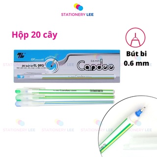 Bút bi đùn ngòi 0.6 mm Candee TL-093 (Hộp 20 cây)