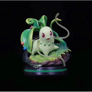 Mô hình Pokeqon Chikorita Cúc dại cỏ lá