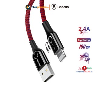 Sạc iPhone tự ngắt chính hãng Baseus C-shaped hỗ trợ sạc nhanh 12w cho iPhone 5 đến 12 pro max - Phúc Phụ Kiện