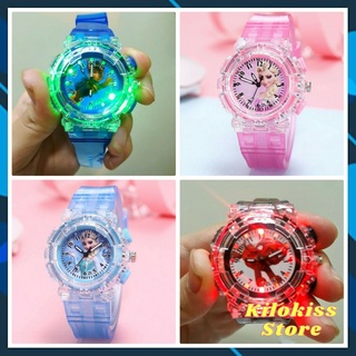 Đồng hồ elsa, nhện spireman, chú chó cứu hộ paw patral cho bé trai bé gái đồng hồ cho bé gái có đèn nhấp nháy