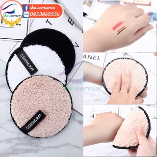 Bông tẩy trang 2 mặt loại bỏ lớp makeup và làm sạch da Cleaning Puff Facial Puff M114