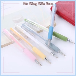 [Mã LIFE20KALL giảm 10% đơn 50K] Bút Bi Macaron Siêu Đẹp Nước Mực Đen Trong Suốt Dạng Bấm Ngòi 0.5mm Pastel Cao Cấp