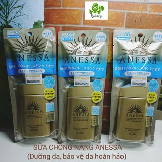 (mới 2020) Sữa chống nắng Anessa - Bảo vệ da hoàn hảo_Perfect UV Sunscreen Skincare Milk (60ml)_nhập khẩu chính ngạch