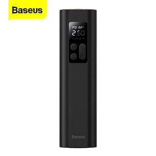 Máy bơm lốp oto cầm tay siêu nhỏ Baseus - bơm lốp điện tử mini 12V - máy nén khí xe hơi ô tô xe máy xe đạp cao cấp