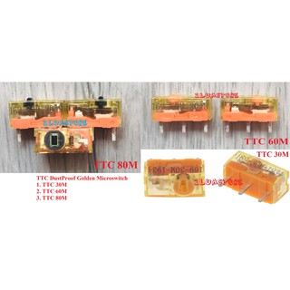 Nút click chuột TTC vàng DustProof Golden 30M 60M 80M - Chống bụi