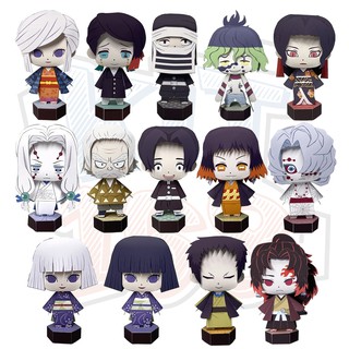 Mô hình giấy Anime Chibi Combo 0028 Demon Slayer (Kimetsu no Yaiba) + kit mô hình hộp trang trí