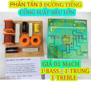1 CÁI MẠCH PHÂN TẦN CHO THÙNG LOA 1 BASS 1 TRUNG 1 TREBLE HIFI CÔNG SUẤT LỚN - PHÂN TẦNG 3 ĐƯỜNG TIẾNG