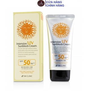 Kem Chống Nắng 3W Clinic Intensive UV Sunblock Cream SPF50+ PA+++ 70ml