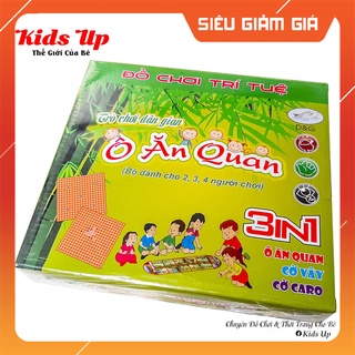 Ô ăn quan, Cờ vây, Cờ caro - Bộ đồ chơi trí tuệ 3 IN 1,cờ vua, cờ tướng