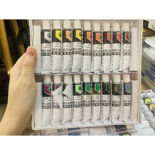 Bộ màu Acrylic dạng tuyp 12ml chất lượng cao