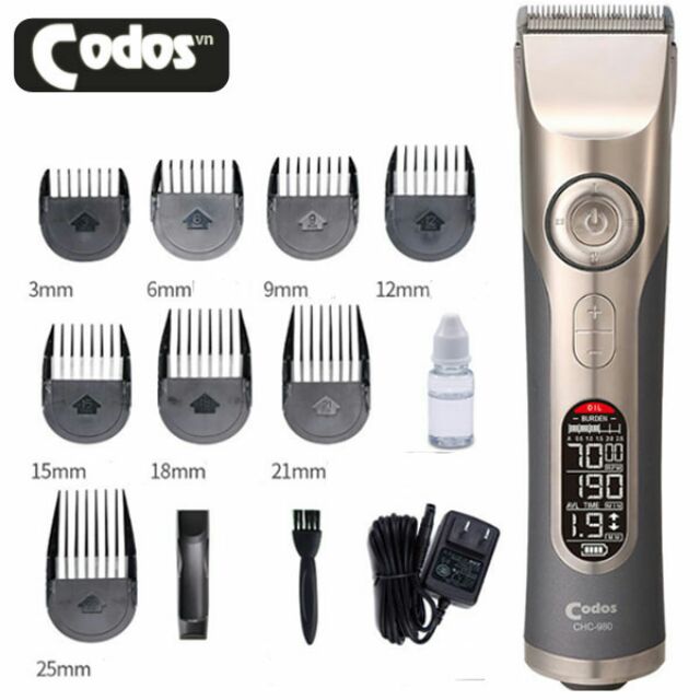 Tông đơ Codos CHC-980 cho salon tóc và barbershop sử dụng