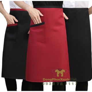 Tạp dề đầu bếp Nhà Hàng Khách Sạn Tạp dề bếp nam Tạp dề bếp trưởng Có túi