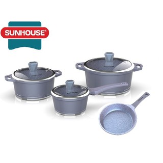 Bộ 4 Món Vân Đá Đáy Từ Cao Cấp SUNHOUSE Chính Hãng