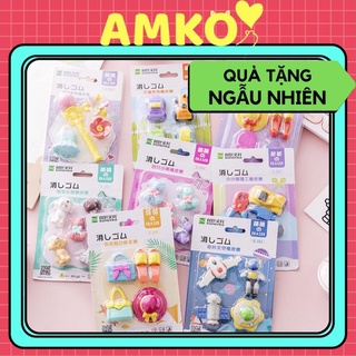 Bộ Gôm Tẩy Nhiều Hình Xinh Xắn - Combo 4 Món Cục Tẩy Cho Bé Trai Và Bé Gái AMKO GT01