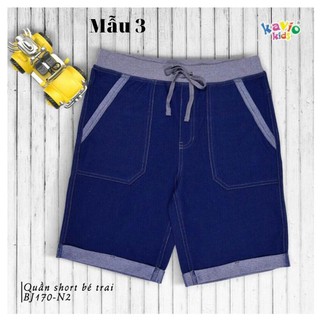 Quần short jean 25-39kg bé trai- Quần short nam - Quần short bé trai- Thun cotton jeans thoáng mát.