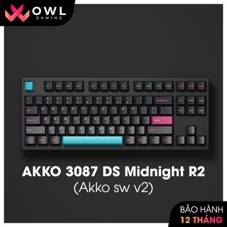 Bàn phím cơ AKKO 3087 DS Midnight R2 (Akko sw v2) - Hàng chính hãng