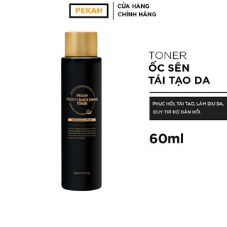 Nước Hoa Hồng Cấp Ẩm Và Phục Hồi Chiết Xuất Ốc Sên PEKAH Rebirth Black Snail Toner 150ml