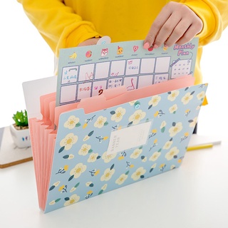 Túi đựng Tài liệu Hồ sơ Nhiều Ngăn họa tiết Hoa xinh xắn