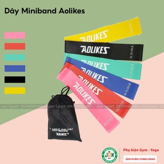 Dây miniband Aolikes, kháng lực tập mông đùi Jun Sport 6/12/20/30/40/50 lbs