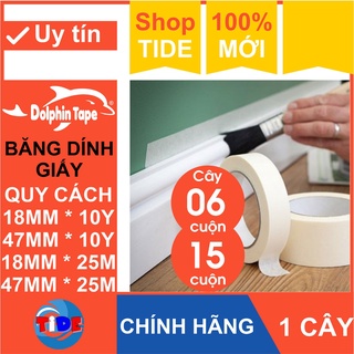 Băng dính giấy (1 cây) – Dùng cố định tranh vẽ, chặn màu nước, kẻ chỉ sơn tường và ghi nhãn nhớ