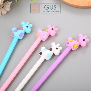 Bút nước bút gel mực đen hình nai đáng yêu Gusshop